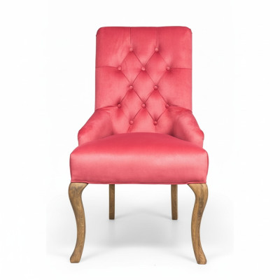Sedia Chesterfield rossa di design, sedia in pelle di lusso, sgabelli da bar imbottiti.