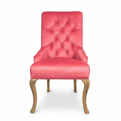 Sedie Chesterfield rosse Set di esclusivi sedie da pranzo x4 poltrone