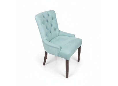 Set di sedie Chesterfield azzurre chiaro Set di sedie da pranzo moderno Set di 8 sedie da pranzo.