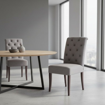 Chesterfield sedie di design, set di poltrone gruppo sedie da pranzo x8 poltrone a schienale alto