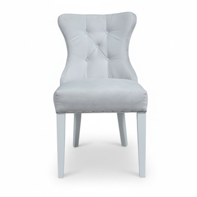 Designer due sedie grigie Chesterfield Hotel set di poltrone gruppo x2-er.