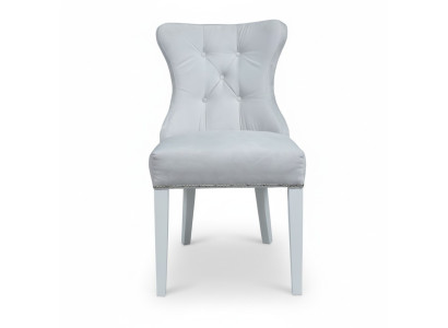 Designer due sedie grigie Chesterfield Hotel set di poltrone gruppo x2-er.