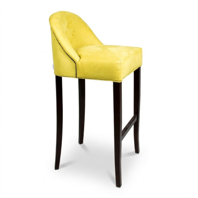 Sgabello da bancone in velluto Set di 4 sgabelli da bar in stoffa Design Bancone