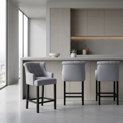Chesterfield Set da sala da pranzo Gruppo sedie 6x Poltrona poltrona
