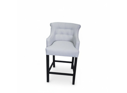 Sgabello grigio Design Sgabello da bar Sedia in tessuto Set di 8 sedie lounge di design