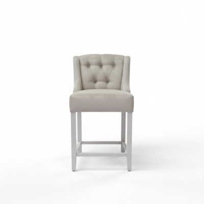 Esclusivi x4 sgabelli da bar Chesterfield sedie da bar in tessuto Design set da 4
