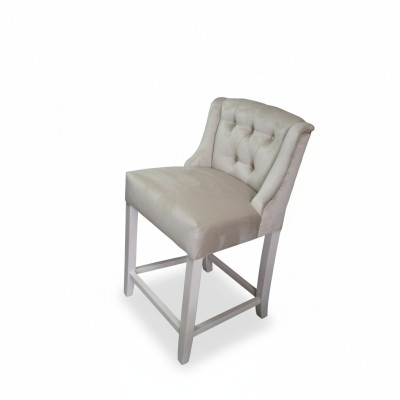 Taupe Chesterfield Sgabello da Bar, Design Sgabelli da Bar, set di 6 sedie.
