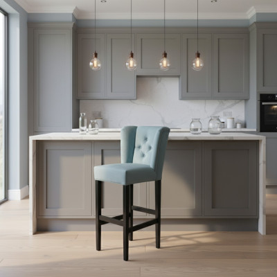 Sgabello da bar Sedia da bar Set da 6 pezzi Tessuto Sedie da bar design Sgabello in velluto Sgabelli  Sgabello del bar Sedia del bar Set di 6 pezzi Tessuto Sedie del bar design Sgabello in velluto Sgabelli