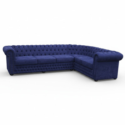 Divano angolare Claudyna Design Divano ad angolo con funzione letto Divano imbottito in tessuto