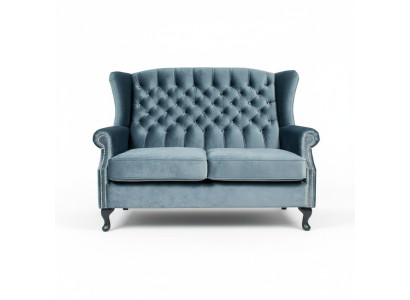 Divano Chesterfield a 2 posti design imbottito di lusso, poltrone, divani, poltrona ad ali.