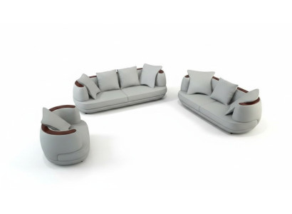 Divano in pelle USB, divano in tessuto 3+2+1, cuscino, divano set di divani.
