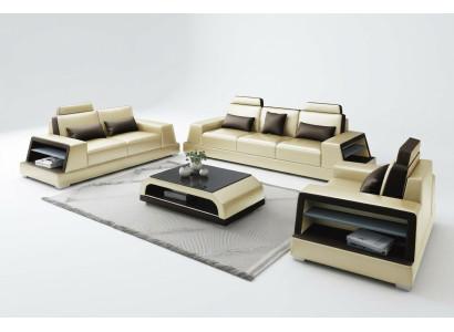 Divano design Divano Set 3+2 posti Cuscini Sedie Poltrone Divani Divanetti Nuovo