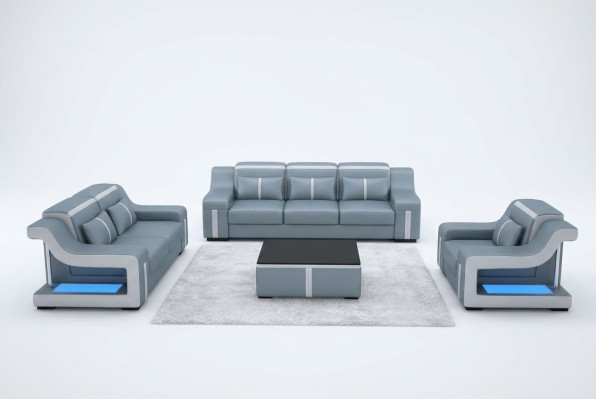 Letto a due piazze dell'hotel con letto ad acqua completo in pelle imbottita con USB