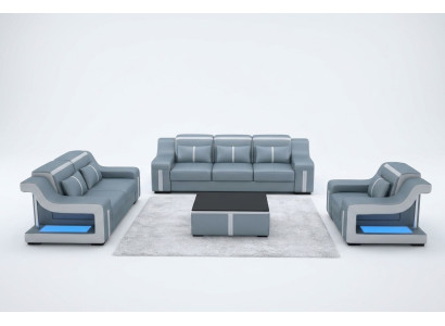 Letto a due piazze dell'hotel con letto ad acqua completo in pelle imbottita con USB