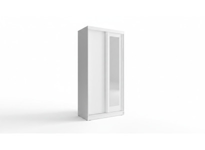 Design Armadio Abiti Armadi a Scorrimento in Legno con Ante Scorrevoli Armadio 100cm