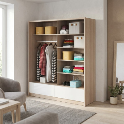 Armadio guardaroba 180 cm Scaffale Armadio Archiviazione a scivolo decorativo