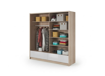Guardaroba deposito 200cm scaffale armadio archivio decorativo ante scorrevoli