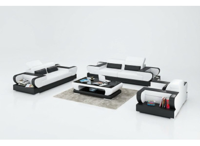 Divano in pelle divano angolare soggiorno 3+2+1 posti set di divani design moderno divano con USB