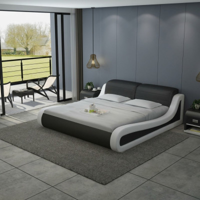 Letto ad acqua per hotel con letto matrimoniale + USB completo Letto matrimoniale in pelle completo con cuscino d'acqua