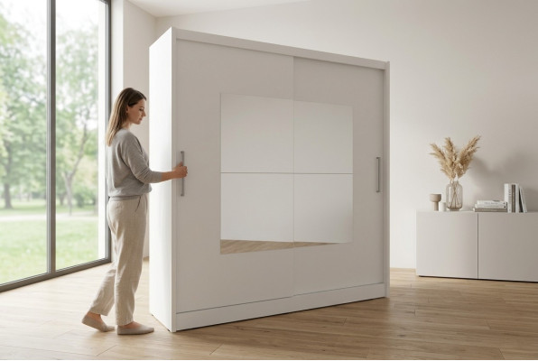 Armadio multiuso 200 cm Ripiani per la conservazione Armadio Guardaroba
