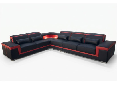 Divano angolare a L beige con funzione letto, set di divani a forma di L per soggiorno