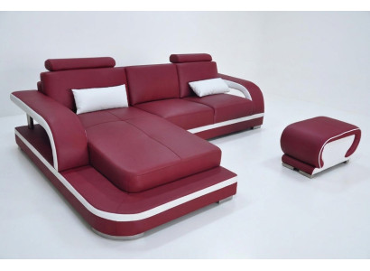 Divano angolare in pelle multifunzione design - divano a due posti in tessuto per soggiorno
