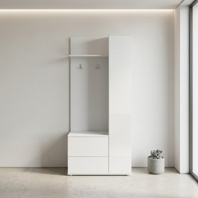 Guardaroba Set d'ingresso Mobile porta scarpe Specchio Pannello Ingresso