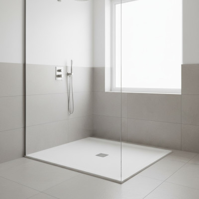Piatto della doccia Piatto doccia Doccia Vasca acrilica Bianco decorativo Piatto doccia Piatto pianeggiante