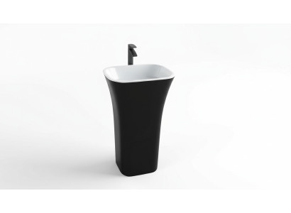 Lavandino moderno design in acrilico, supporto, bagno, lavabo indipendente.