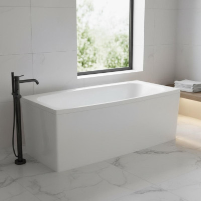 Bagno Rettangolare Vasche da bagno Angolare Vasca da bagno Bianca vasca da bagno ad angolo arrotondata Nuova