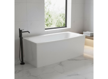 Bagno Rettangolare Vasche da bagno Angolare Vasca da bagno Bianca vasca da bagno ad angolo arrotondata Nuova