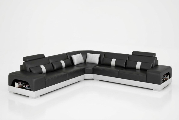 Designer soggiorno angolare divano angolare divano USB Grande L Form XXL Set di sedili Sandberg
