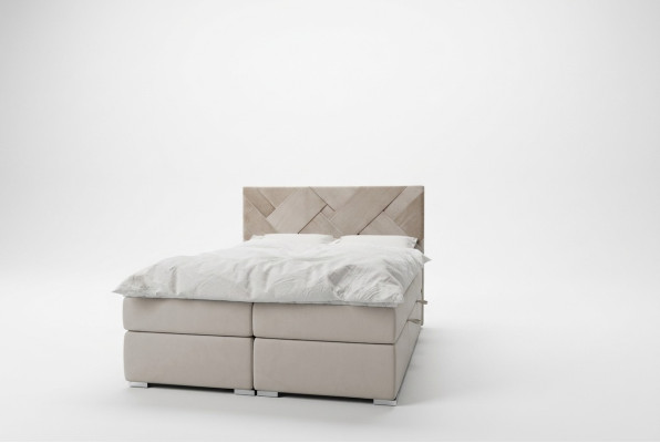 Letto boxspring per hotel con letti di lusso a castello doppio con cassetto letto imbottito 140x200cm.