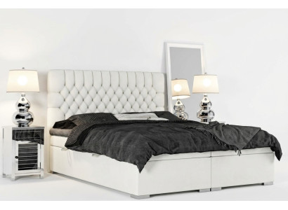 Letto Boxspring Hotel matrimoniale Chesterfield di lusso Letti imbottiti a cassone Funzione