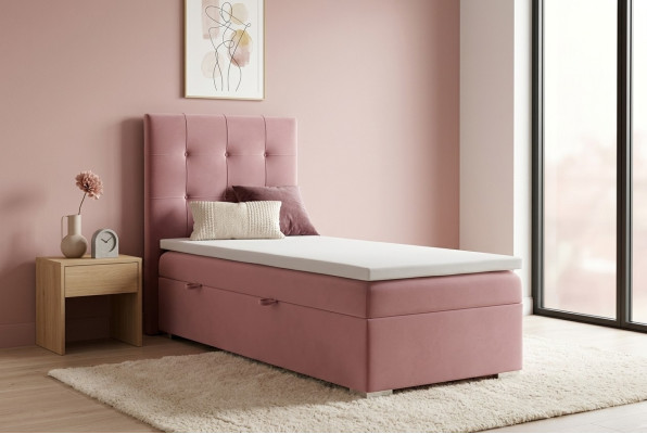 Lusso Boxspring Letto Letti Hotel Imbottiti Cassettone Funzione 90x200cm