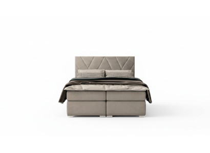 Letto matrimoniale Chesterfield con funzione contenitore per camera da letto.