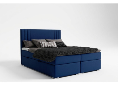 Letti boxspring moderni per hotel Double Lusso Letto Rivestito Contenitore Funzione Tessuto