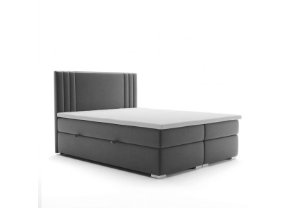 Letto a molle con scatola doppio set completo di hotel, materasso e topper funzionali.