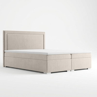Letto boxspring doppio di lusso per hotel con funzione cassetto per biancheria da letto 180x200cm