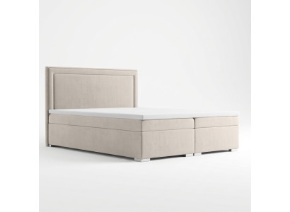 Letto boxspring doppio di lusso per hotel con funzione cassetto per biancheria da letto 180x200cm