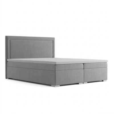 Letto boxspring di design per hotel, letti matrimoniali di lusso con funzione di contenitore in velluto nuovo.