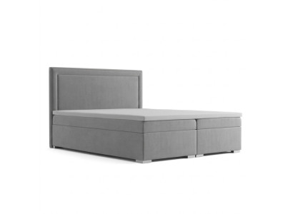 Letto boxspring di design per hotel, letti matrimoniali di lusso con funzione di contenitore in velluto nuovo.