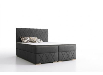 Doppio letto set completo con materasso a molle, topper per letti funzionali da hotel.