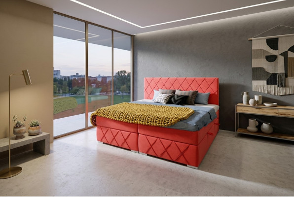 Eccellente moderno letto matrimoniale Box-Spring per la camera da letto.