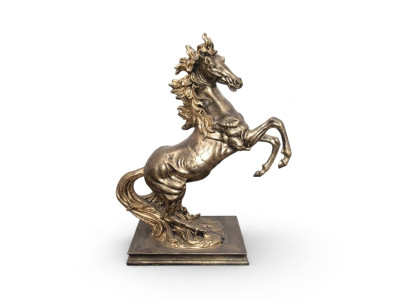 Scultura astratta color rame Pegaso cavalli statua decorativa cavalli