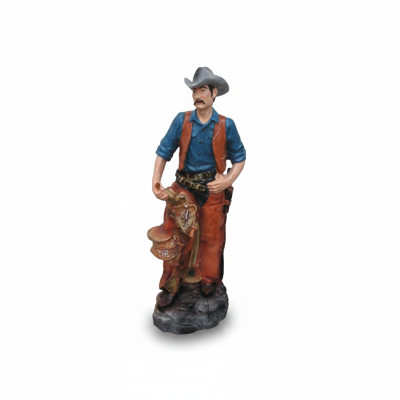 Statua Scultura Boscaiolo Cowboy Statua Statue Sculture Figure dipinte a mano