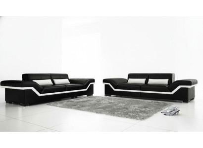 Divano in pelle USB Sofa a 3 posti Design Sofa in pelle con 3 sedili.