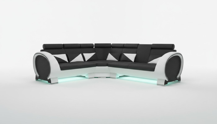Divano angolare di design, set di divani da soggiorno con USB, imbottito, divano lounge, divani, divani.