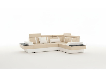 Designer divano ad angolo per arredamento, nuovo divano, divano, divano letto in pelle imbottita + USB, set