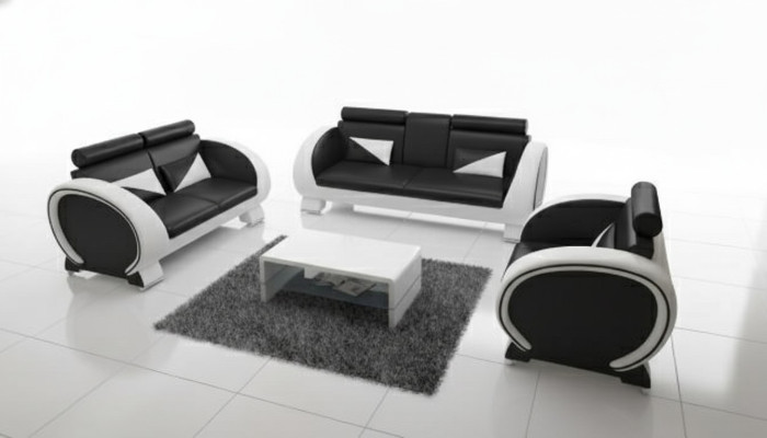 DIVANO IN PELLE 3+1 CON IMBOTTITURA DIVANO IMBOTTITO DIVANO IN PELLE SOFA DESIGN CON USB